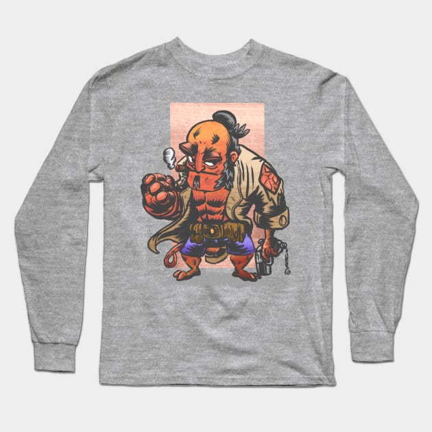 Hellboy Ain't Havin' It Long Sleeve T-Shirt by picklenickel